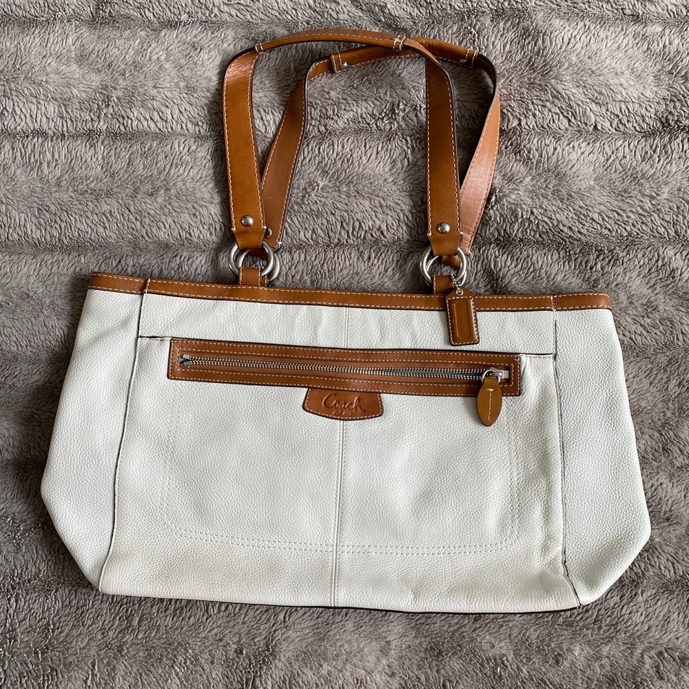 Coach Leather Tote Bag